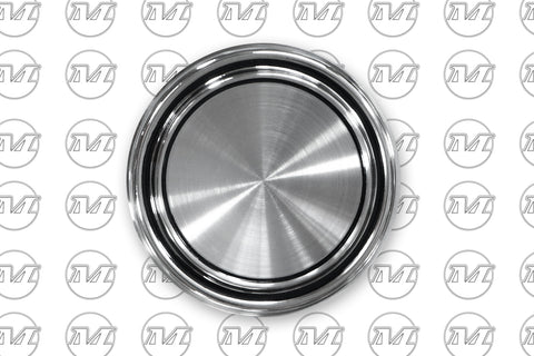 HUB CAP STAINLESS STEEL WHEEL CENTRE CAP SUIT 12 AND 5 SLOT WHEELS HUB CAP STAINLESS STEEL WHEEL CENTRE CAP SUIT 12 AND 5 SLOT WHEELS