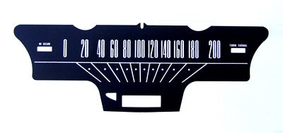 SPEEDO DECAL KMS 1965 120MPH SPEEDO DECAL KMS 1965 120MPH