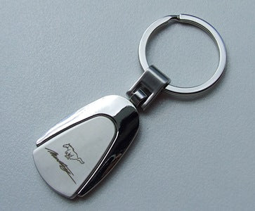 KEY RING MUSTANG RUNNING HORSE AND SCRIPT - discontinued KEY RING MUSTANG RUNNING HORSE AND SCRIPT - discontinued