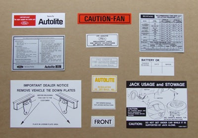 DECAL KIT 1970 - discontinued DECAL KIT 1970 - discontinued