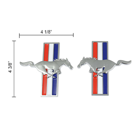 RUNNING HORSE PLAIN STICK-ON PAIR RUNNING HORSE PLAIN STICK-ON PAIR