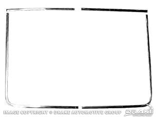 WINDOW MOULDS REAR FASTBACK 1965-1966 WINDOW MOULDS REAR FASTBACK 1965-1966