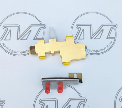 BRAKE DISTRIBUTION BLOCK 1970 MUSTANG & FALCON BRAKE DISTRIBUTION BLOCK 1970 MUSTANG & FALCON