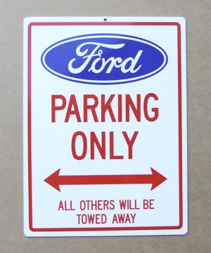 PARKING SIGN FORD PARKING SIGN FORD