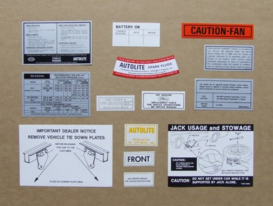 DECAL KIT 1968 DECAL KIT 1968