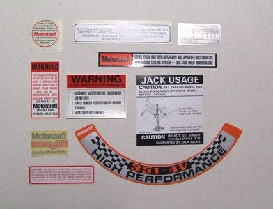 DECAL KIT - XA 10 DECALS DECAL KIT - XA 10 DECALS