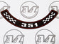 AIR CLEANER DECAL 351 XA-XB STYLE