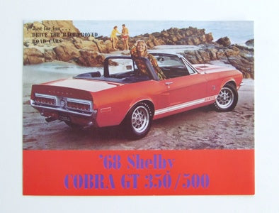 SALES BROCHURE SHELBY 1968 SALES BROCHURE SHELBY 1968