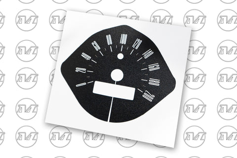 SPEEDO DECAL KMS 1966 120MPH SPEEDO DECAL KMS 1966 120MPH
