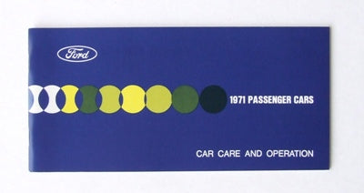 OWNERS MANUAL 1971 OWNERS MANUAL 1971