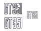 351 GT DECAL (2 GUARDS & BOOT) XB