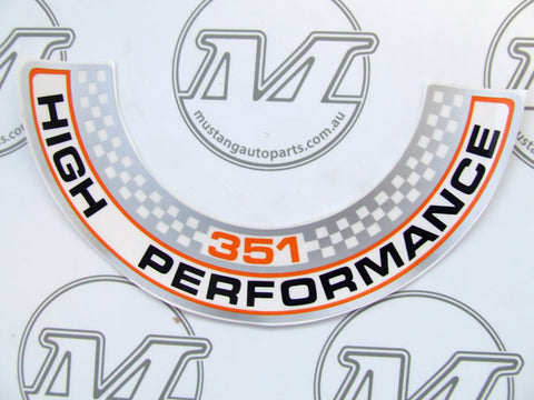 AIR CLEANER DECAL XW GT AIR CLEANER DECAL XW GT