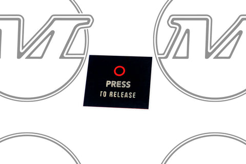 SEAT BELT BUCKLE DECAL XA-XB SEAT BELT BUCKLE DECAL XA-XB