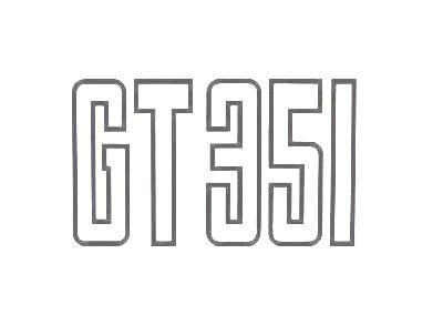BOOT DECAL 351 GT SILVER BOOT DECAL 351 GT SILVER