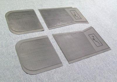 FLOOR MATS RUBBER BLACK 1964-1973 FLOOR MATS RUBBER BLACK 1964-1973