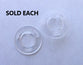 DOOR KNOB SURROUND CLEAR PLASTIC XR-XY & MUSTANG