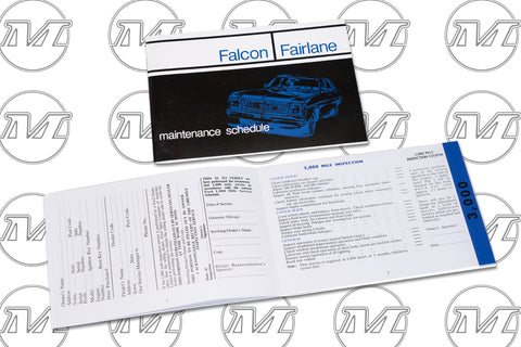 XW FALCON FAIRLANE SERVICE MANUAL (Maintenance Schedule) XW FALCON FAIRLANE SERVICE MANUAL (Maintenance Schedule)
