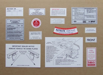 DECAL KIT 1965 - discontinued