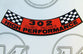 AIR CLEANER DECAL XT 302 HIGH PERFORMANCE