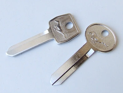 KEY BLANKS DOUBLE SIDE PONY LOGO 1967-1973