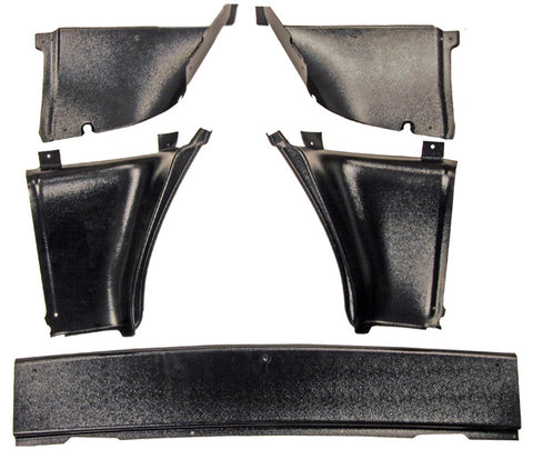 QUARTER PANEL TRIM REAR 1967-1968 FASTBACK  5PC