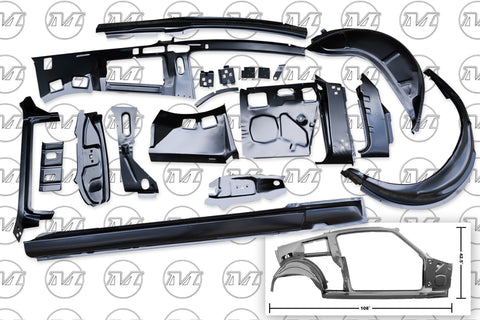 INNER DOOR/QUARTER FRAME KIT 1967 FASTBACK RH