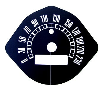 SPEEDO DECAL KMS 1966 140MPH