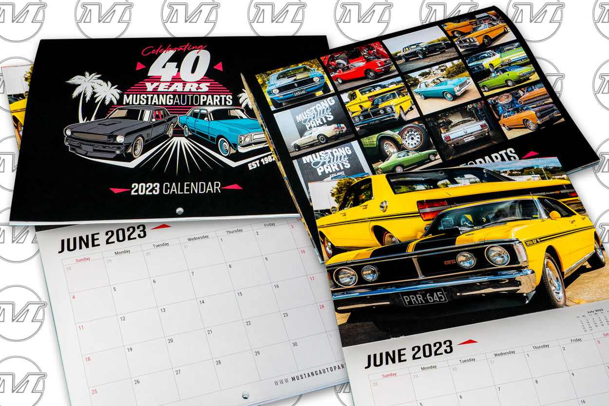 MUSTANG AUTO CALENDAR 2023 Mustang Auto Parts Australia