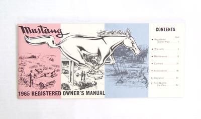 OWNERS MANUAL 1964