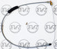 FRONT HAND BRAKE CABLE XB WITH DISC REAR