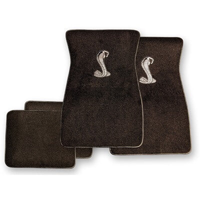COBRA SNAKE FLOOR MAT BLACK/SILVER