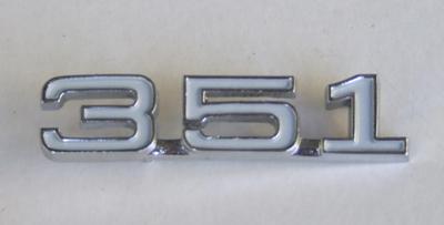 351 Shipping Code 351 BADGE K CODE ZD FAIRLANE | Mustang Auto Parts Australia