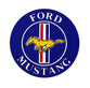 DECAL MUSTANG 3" ROUND