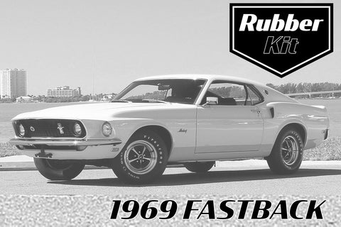 COMPLETE RUBBER KIT 1969 FASTBACK