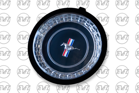 STEERING WHEEL BADGE 1967 SUIT DELUXE WHEEL